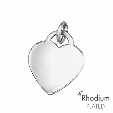 Heart - 925 Sterling Silver Engravable Pendants SD46776