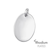 Oval - 925 Sterling Silver Engravable Pendants SD46779