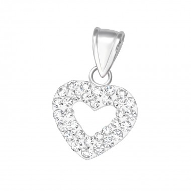 Heart - 925 Sterling Silver Pendants with CZ SD10479
