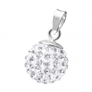 Ball - 925 Sterling Silver Pendants with CZ SD13235