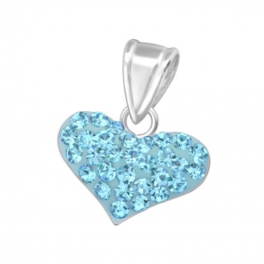 Heart - 925 Sterling Silver Pendants with CZ SD13337