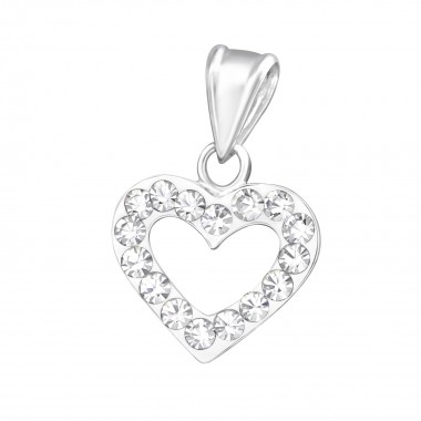 Heart - 925 Sterling Silver Pendants with CZ SD13631