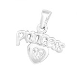 Princess - 925 Sterling Silver Pendants with CZ SD14628