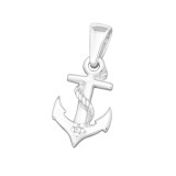 Anchor - 925 Sterling Silver Pendants with CZ SD19165