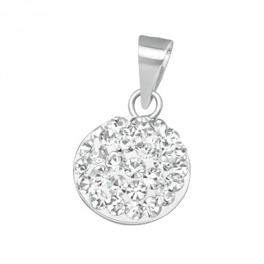 Round - 925 Sterling Silver Pendants with CZ SD19518