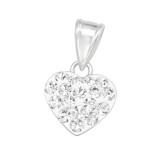 Heart - 925 Sterling Silver Pendants with CZ SD19519