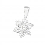 Flower - 925 Sterling Silver Pendants with CZ SD19824
