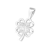 Flower - 925 Sterling Silver Pendants with CZ SD20761