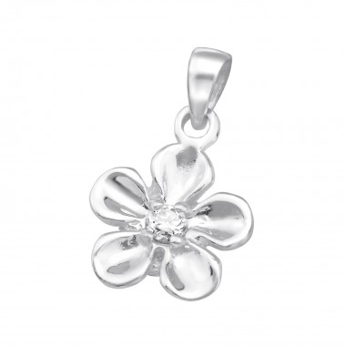 Flower - 925 Sterling Silver Pendants with CZ SD3100