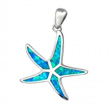Starfish - 925 Sterling Silver Pendants with CZ SD34305