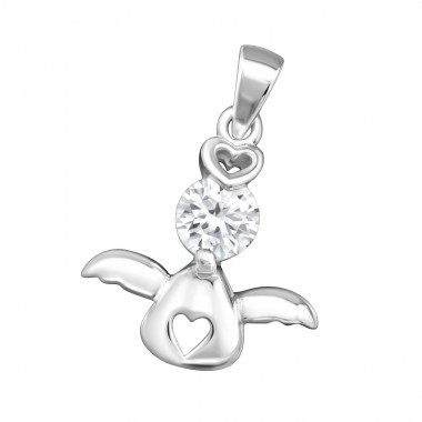 Angel - 925 Sterling Silver Pendants with CZ SD34578