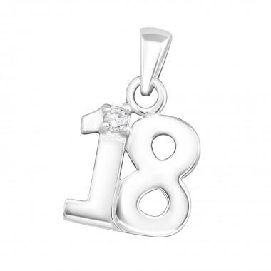 18 - 925 Sterling Silver Pendants with CZ SD3495