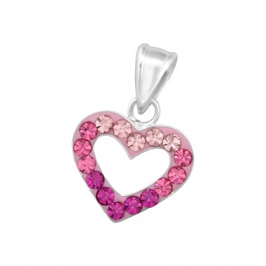 Heart - 925 Sterling Silver Pendants with CZ SD34992