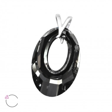 Oval - 925 Sterling Silver Pendants with CZ SD35198
