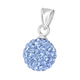 Ball - 925 Sterling Silver Pendants with CZ SD3640