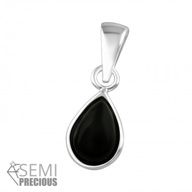 Pear - 925 Sterling Silver Pendants with CZ SD36858