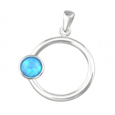 Round - 925 Sterling Silver Pendants with CZ SD36859