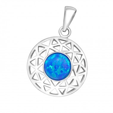 Round - 925 Sterling Silver Pendants with CZ SD36861
