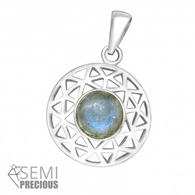 Round - 925 Sterling Silver Pendants with CZ SD36862