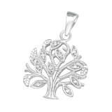 Tree Of Life - 925 Sterling Silver Pendants with CZ SD36863