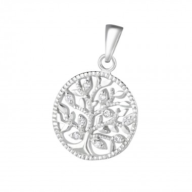 Tree Of Life - 925 Sterling Silver Pendants with CZ SD36864