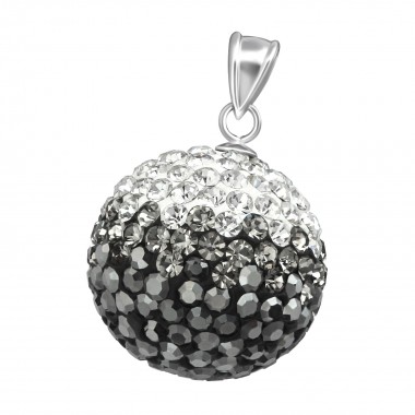 Crystal Ball - 925 Sterling Silver Pendants with CZ SD37369