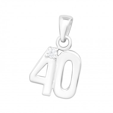 40 - 925 Sterling Silver Pendants with CZ SD3746