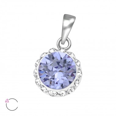 Round - 925 Sterling Silver Pendants with CZ SD39468
