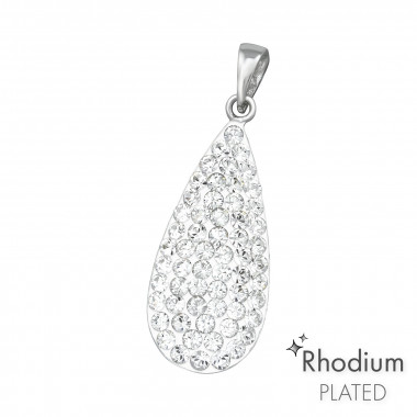 Pear - 925 Sterling Silver Pendants with CZ SD39548