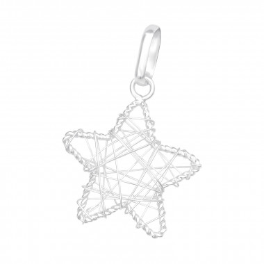 Star - 925 Sterling Silver Pendants with CZ SD41731