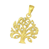 Tree Of Life - 925 Sterling Silver Pendants with CZ SD42104