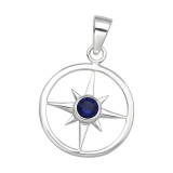Northern Star - 925 Sterling Silver Pendants with CZ SD44378