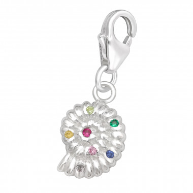 Shell - 925 Sterling Silver Pendants with CZ SD44383