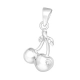 Cherry - 925 Sterling Silver Pendants with CZ SD44462