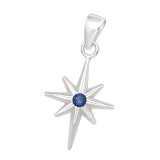 Northern Star - 925 Sterling Silver Pendants with CZ SD44468