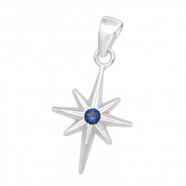 Northern Star - 925 Sterling Silver Pendants with CZ SD44468
