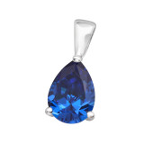 Pear - 925 Sterling Silver Pendants with CZ SD45041