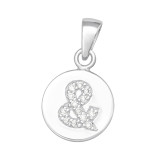 Ampersand - 925 Sterling Silver Pendants with CZ SD46548
