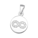 Infinity - 925 Sterling Silver Pendants with CZ SD46552