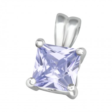 Square - 925 Sterling Silver Pendants with CZ SD5109
