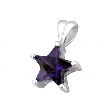 Star - 925 Sterling Silver Pendants with CZ SD5550