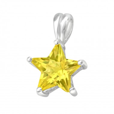 Star - 925 Sterling Silver Pendants with CZ SD5553