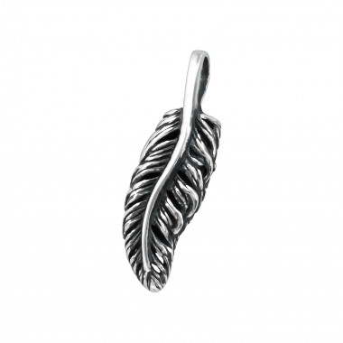 Feather - 925 Sterling Silver Simple Pendants SD12550