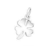 Bended clower - 925 Sterling Silver Simple Pendants SD16460