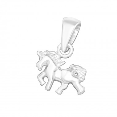 Horse - 925 Sterling Silver Simple Pendants SD24938