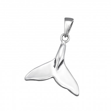 Whale's Tail - 925 Sterling Silver Simple Pendants SD34665