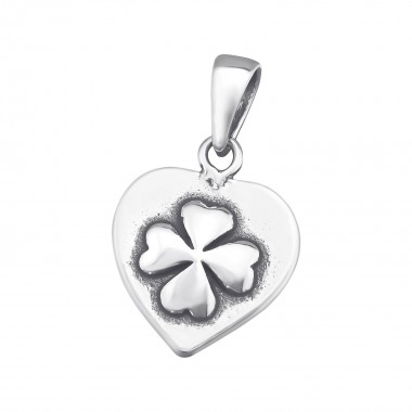 Lucky Clover - 925 Sterling Silver Simple Pendants SD34674