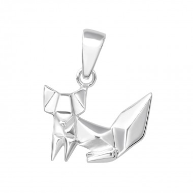 Origami Fox - 925 Sterling Silver Simple Pendants SD35210