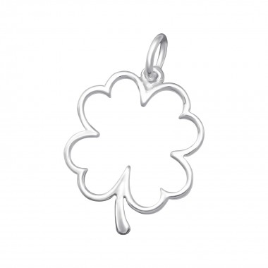 Lucky Clover - 925 Sterling Silver Simple Pendants SD36131