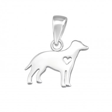 Dog - 925 Sterling Silver Simple Pendants SD36741